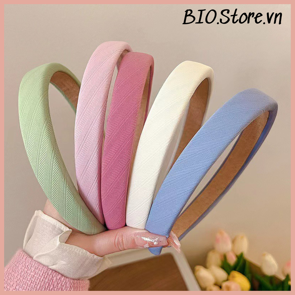 Bờm Cài Tóc Tiểu Thư Chất Vải Xốp Dễ Thương Xinh Xắn Hottrend