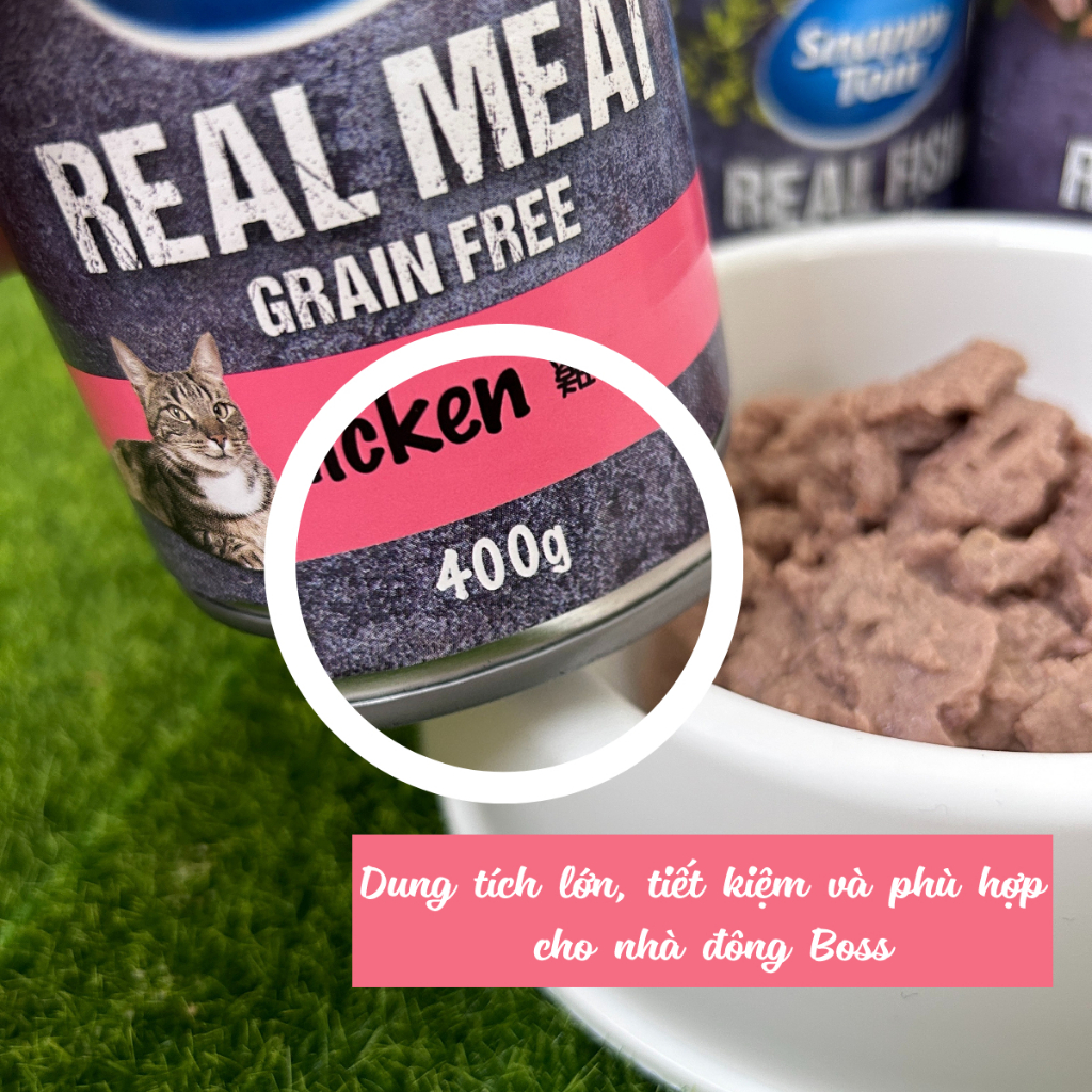 Pate  Cho Mèo Snappy Tom Lon 400 Gram - Nhập Khẩu Thái Lan