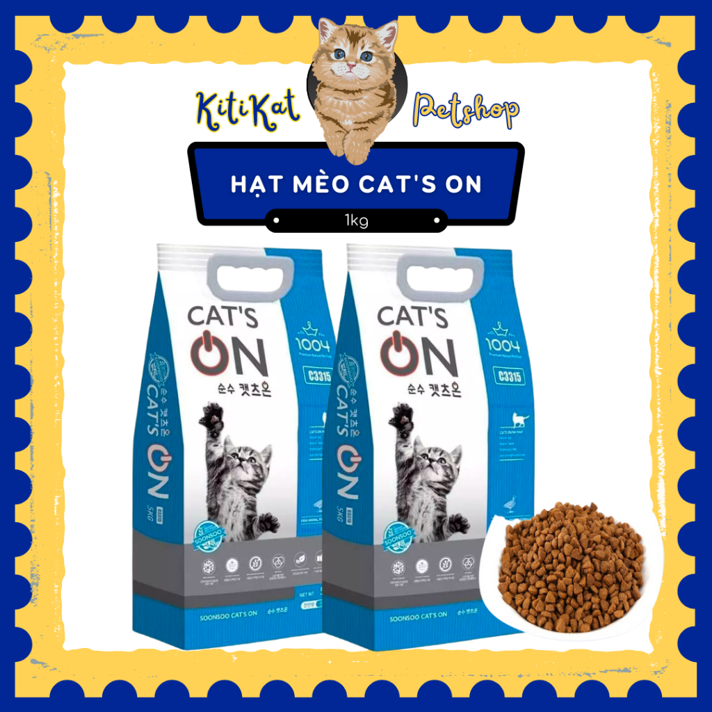 Hạt Cat's On cho mèo mọi lứa tuổi | Túi 0.5KG & 1KG | Hạt dinh dưỡng cho mèo CatsOn xuất xứ Hàn Quốc