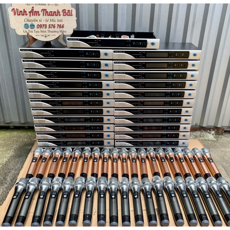 Mic bãi Baier T9 tự ngắt vỏ da cá mới chất