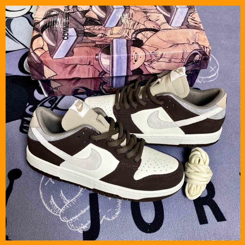 Giày_Nike Jordan Sb dunk low x Otomo kat shuhino Grey brown Mocha Bản L.Auth cao cấp nhất Fullbox