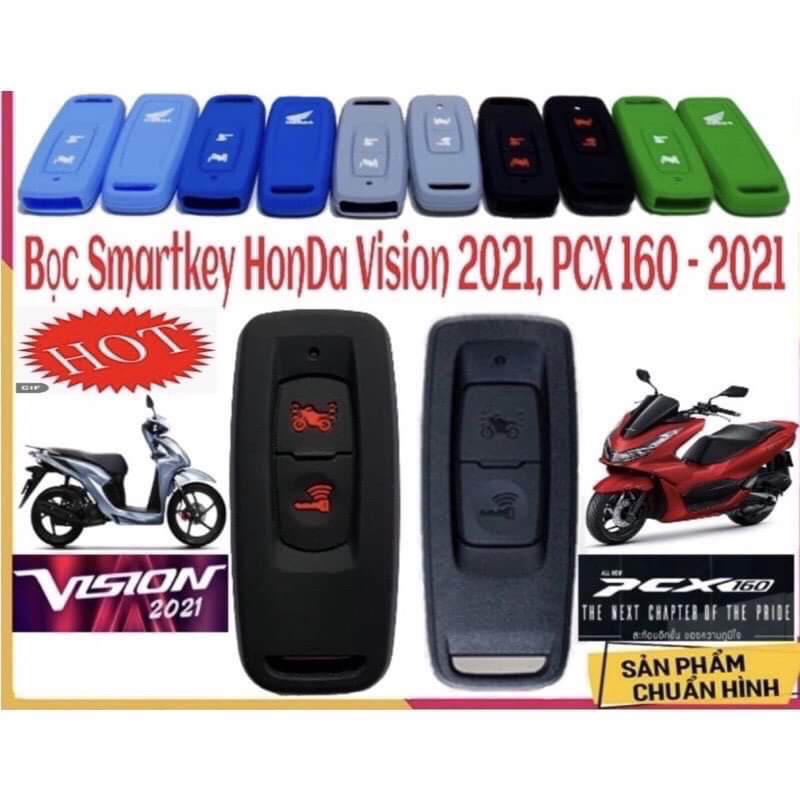Bao Bọc Chìa Khoá Smartkey Honda 2022 Bảo Vệ Remote Cho Xe AB,Vision,Vario160,Các Dòng Xe Có Bao Remote Tương Tự