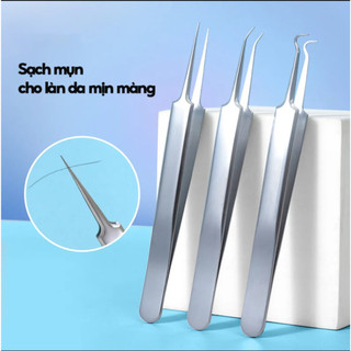 Nhíp gắp mụn đầu đen , Nhíp cong, thẳng, chéo lấy mụn thông minh
