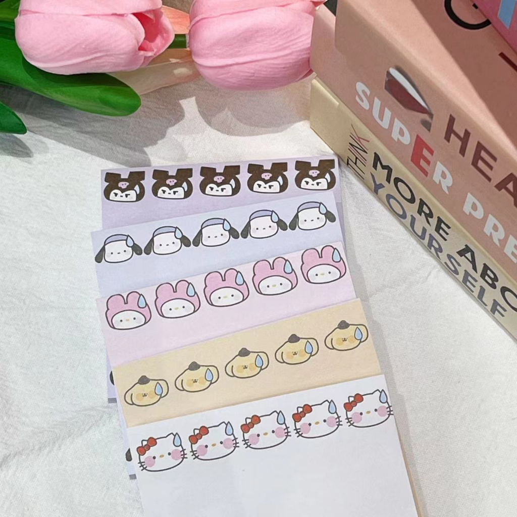 Tệp giấy note, giấy note hình cute Sanrio nhiều mẫu hình dễ thương, Kuromi,Cinnamoroll,Pochacco