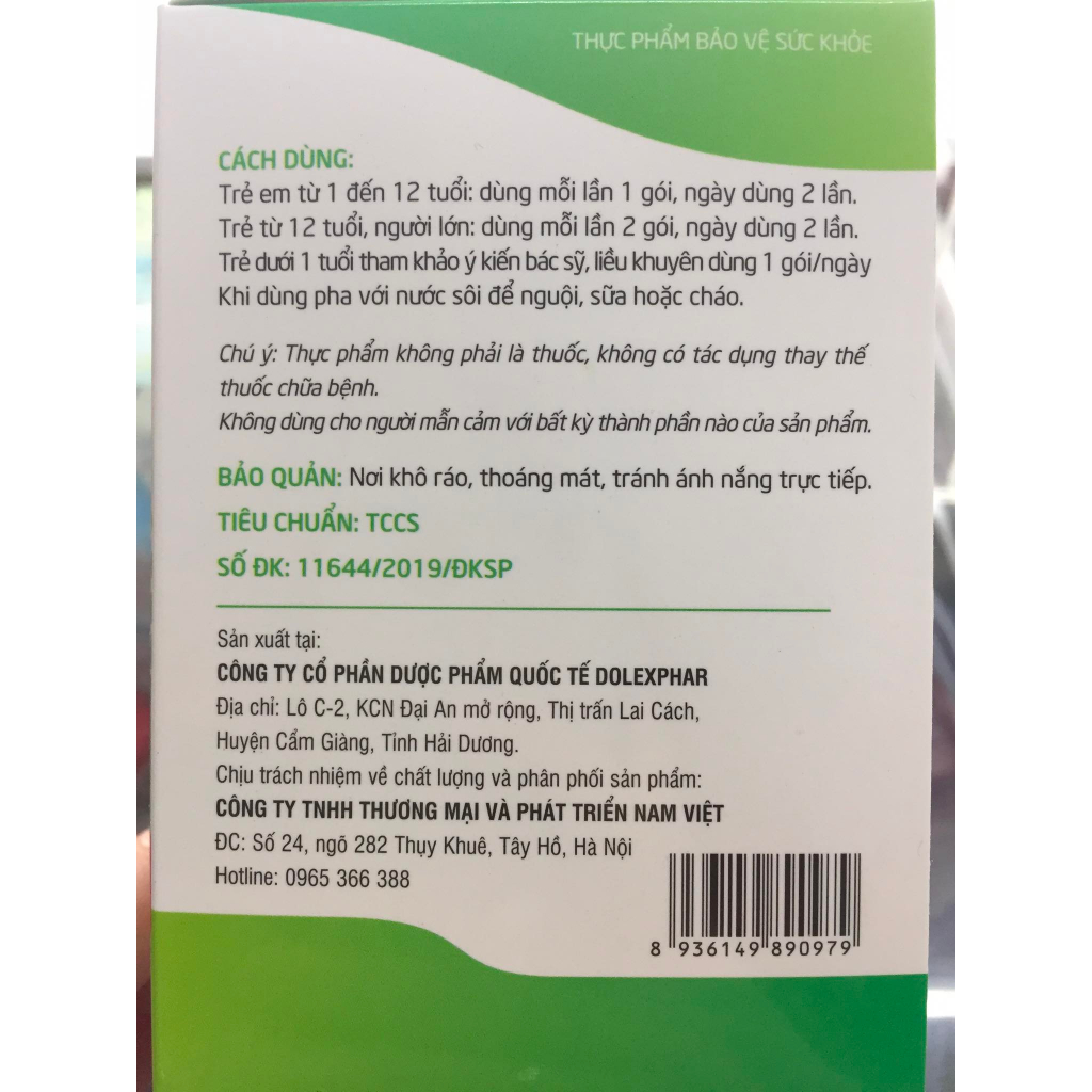 Chicoryn - Bổ sung chất xơ,  vi khuẩn có ích, giảm táo bón .