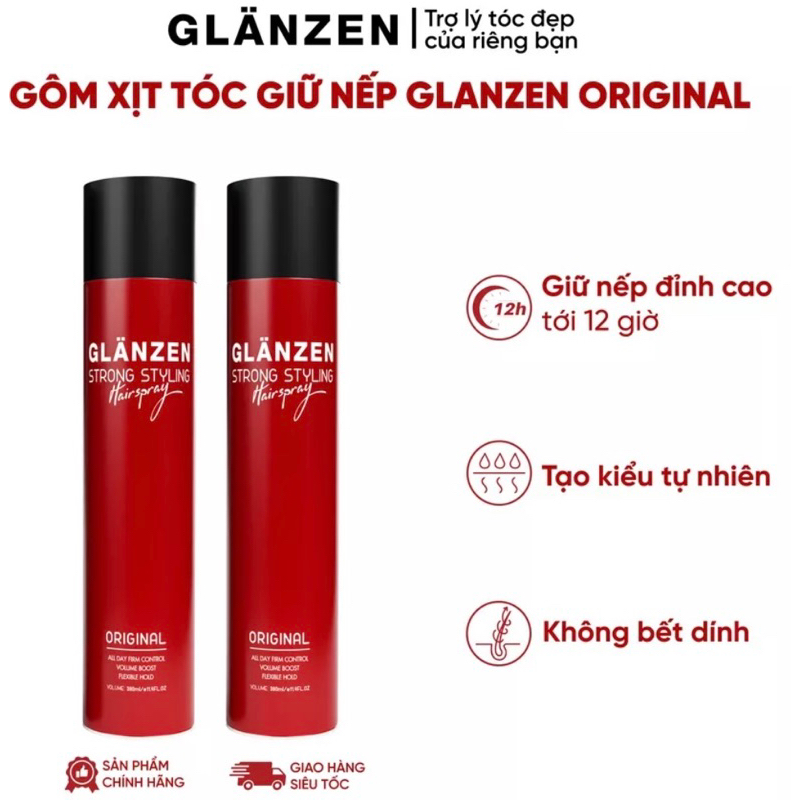 Gôm Glanzen phân phối độc quyền bởi 30 Shine 380ml