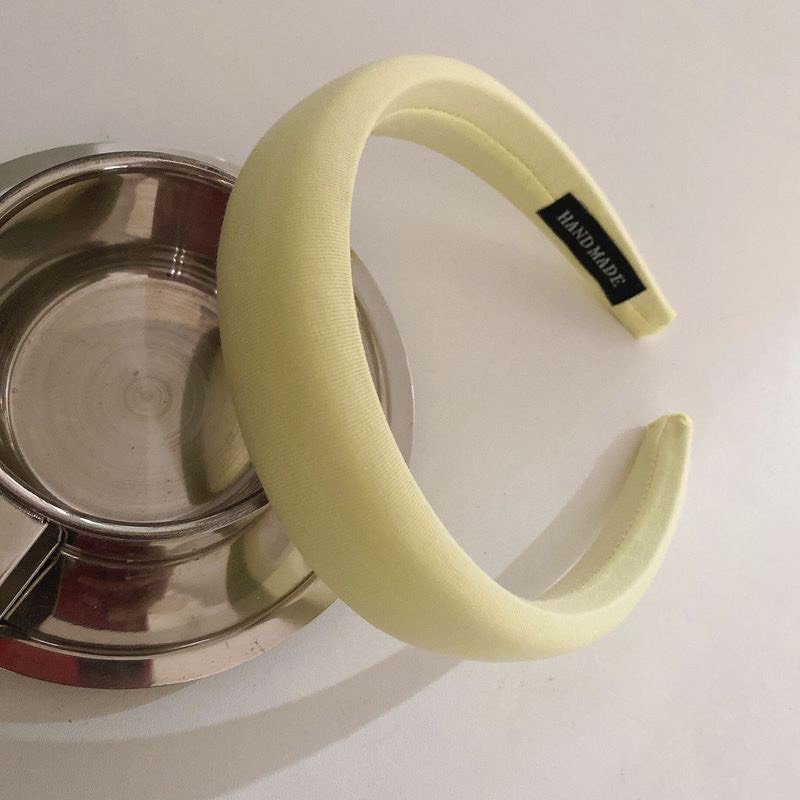 Băng Đô Cài Tóc Vải Trơn Màu Pastel Xinh Xắn Phong Cách Hàn Quốc Dành Cho Nữ