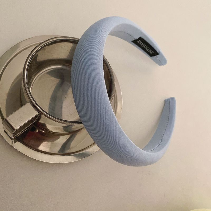 Băng Đô Cài Tóc Vải Trơn Màu Pastel Xinh Xắn Phong Cách Hàn Quốc Dành Cho Nữ