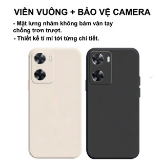 Ốp lưng oppo a57 2022 - oppo a57 4g - oppo a77s cạnh vuông,viền vuông,bảo vệ camera siêu rẻ