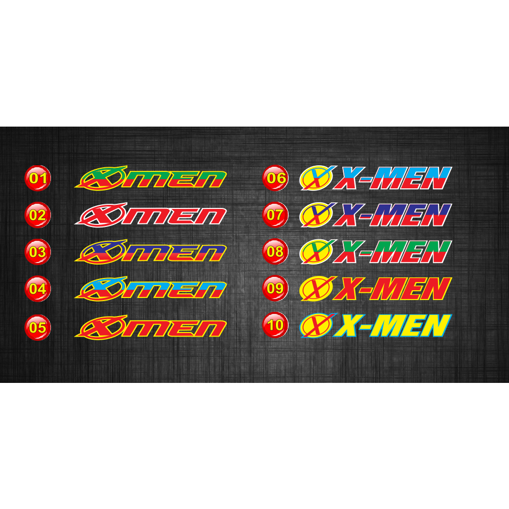 Tem Xmen dán xe, Tem Xmen, tem dán đầu xe, tem ô tô, tem xe tải- sL 1 CÁI