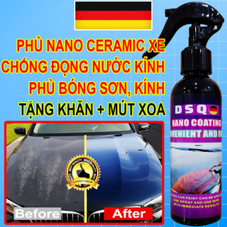 Chai xịt bóng xe - ceramic wax - nano phủ kính ô tô - xịt bóng xe máy - chống nước kính, phủ bóng xe - ceramic