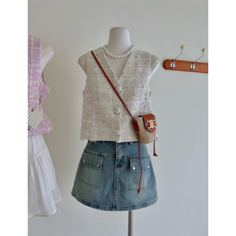 ÁO DẠ TWEED GILE SÁT NÁCH QC CAO CẤP