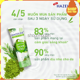 Sữa Rữa Mặt Hazeline 50g Matcha & Lựu đỏ