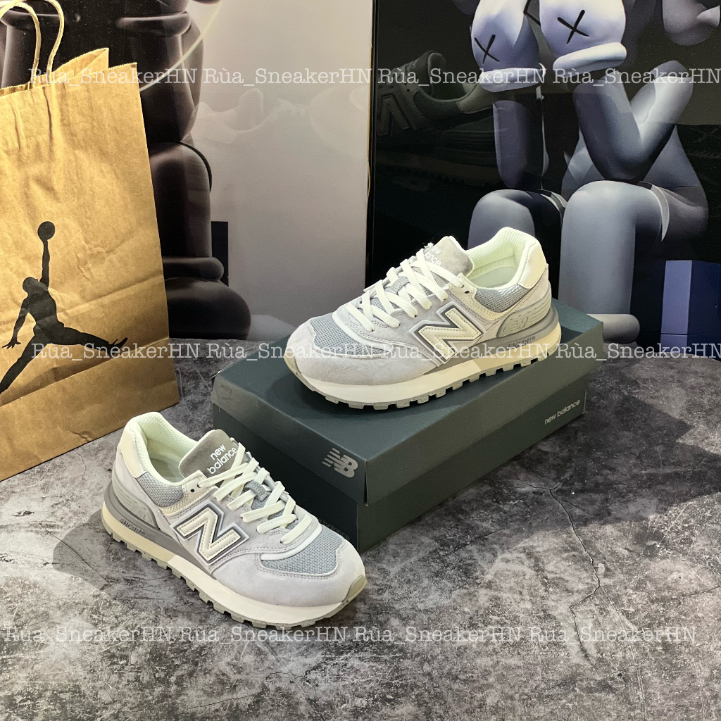 Giày Thể Thao New Balance 574 Legacy Grey Sea Salt U574LGVB.NB Xám Kem Siêu Cute