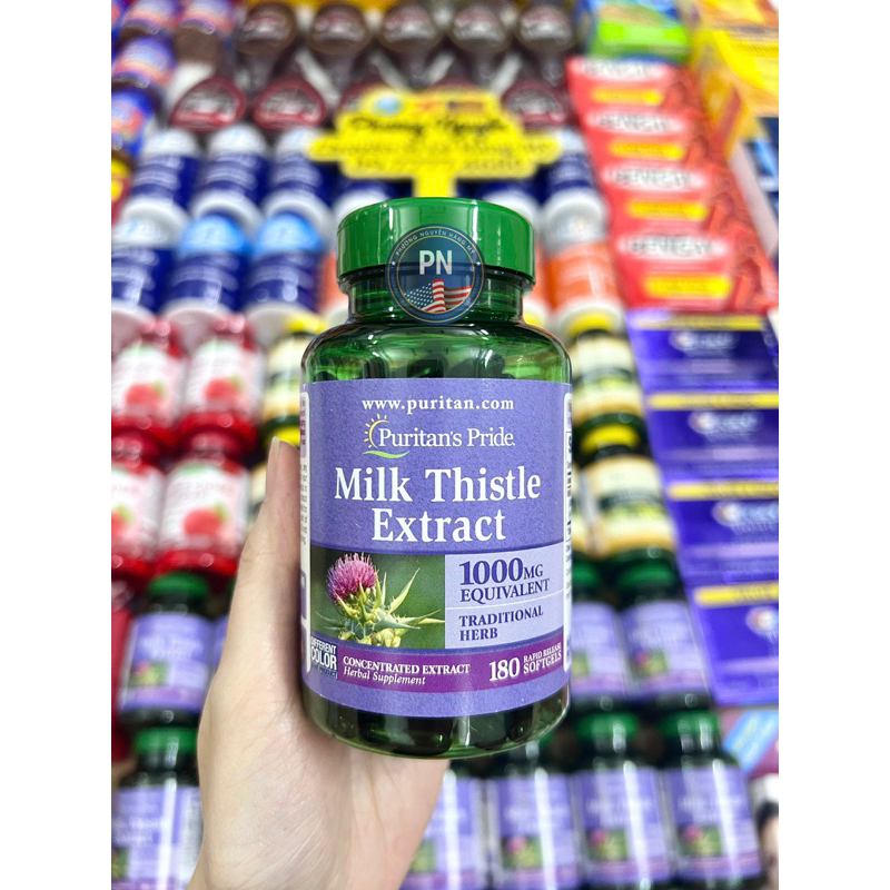 Viên Uống Bổ Gan, Thải Độc Gan • MILK THISTLE EXTRACT • PURITAN'S PRIDE
