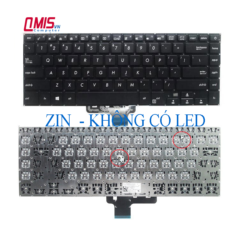 Bàn phím laptop Asus VivoBook S15 A510 A510U S510 S510U S510UA S510UR S510UN S510UQ X510 X510UA X510UQ F510UA