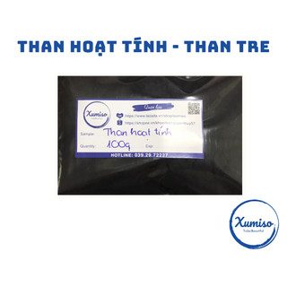 Bột than tre - than hoạt tính - nguyên liệu mỹ phẩm - xumiso - 100g