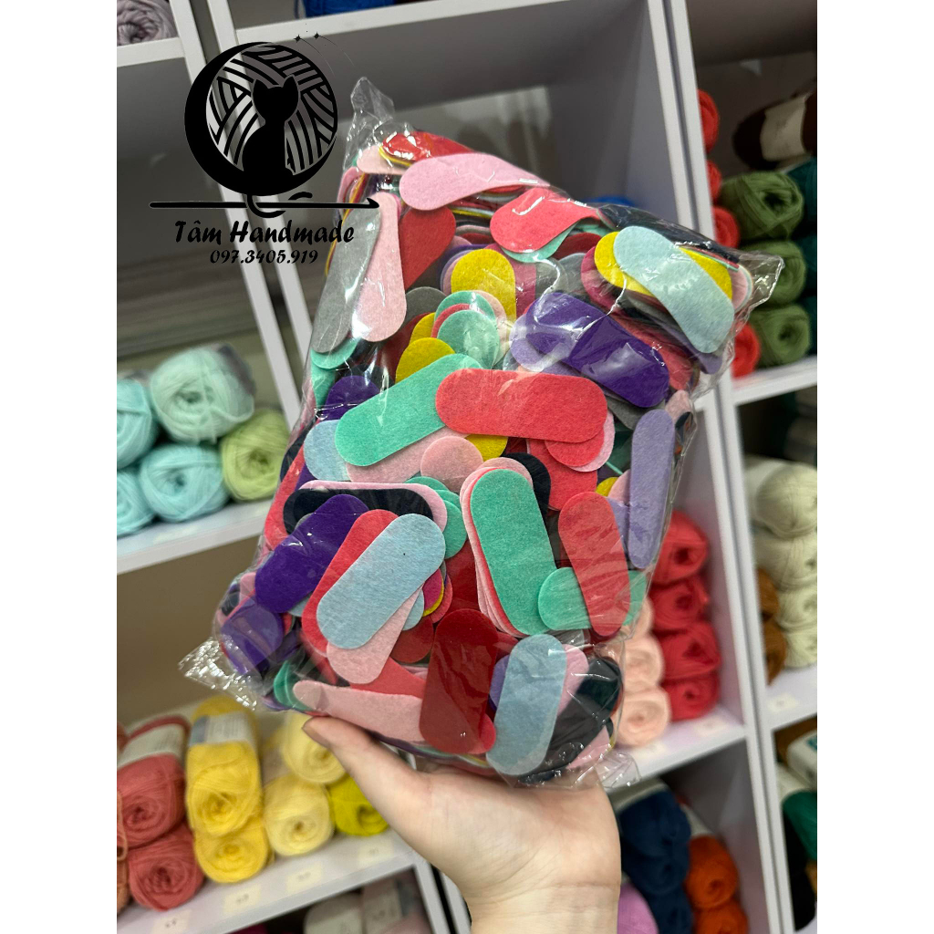 Phôi nỉ kẹp tóc 6cm