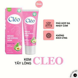 Kem tẩy lông cho da nhạy cảm CLEO Avocado Hair Removal Cream 50g chiết xuất bơ, không gây kích ứng | Rendi Store