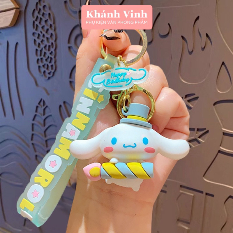 Móc Khoá Cao Cấp Hình Chú Cinnamoroll Tiệc Sinh Nhật  | Móc Khoá Loại To
