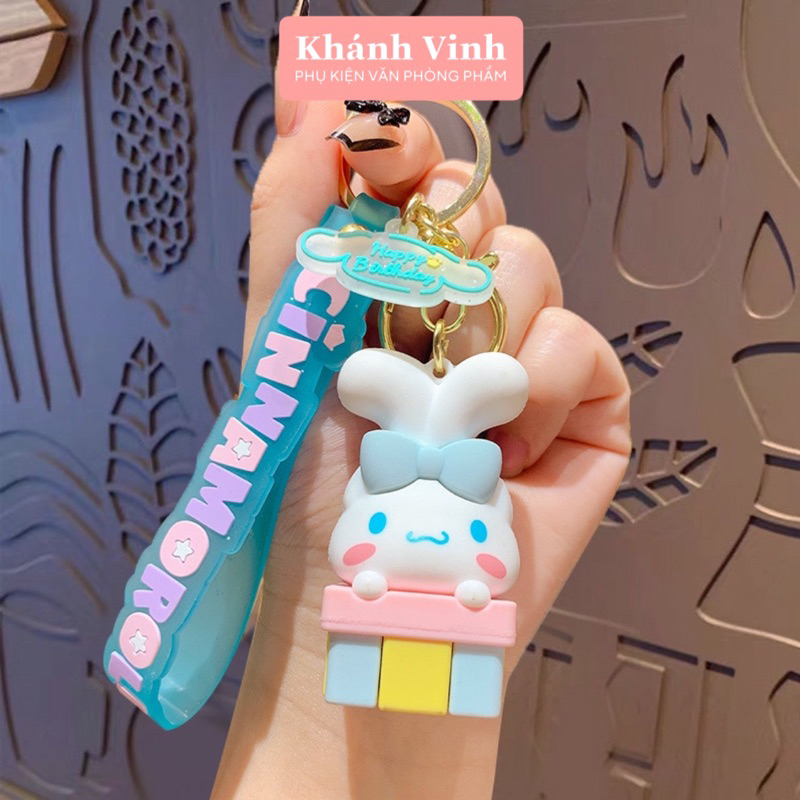 Móc Khoá Cao Cấp Hình Chú Cinnamoroll Tiệc Sinh Nhật  | Móc Khoá Loại To
