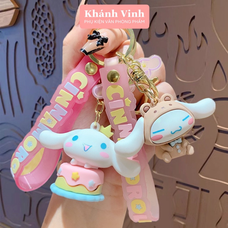 Móc Khoá Cao Cấp Hình Chú Cinnamoroll Tiệc Sinh Nhật  | Móc Khoá Loại To