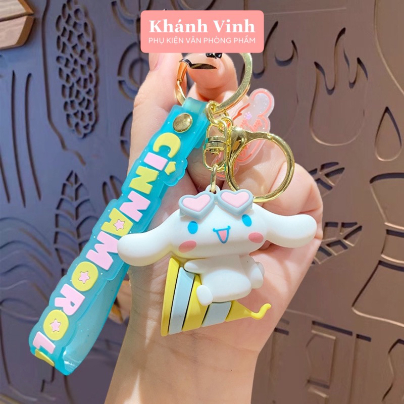 Móc Khoá Cao Cấp Hình Chú Cinnamoroll Tiệc Sinh Nhật  | Móc Khoá Loại To