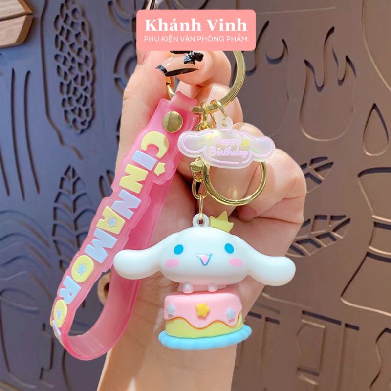 Móc Khoá Cao Cấp Hình Chú Cinnamoroll Tiệc Sinh Nhật  | Móc Khoá Loại To