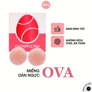 Miếng dán nhũ hoa (đầu ti) silicone cao cấp Ovapink Nipple Pad MDN002 (Set 2 cặp) | Rendi Store