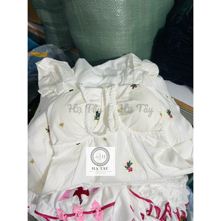 Đầm baby doll thêu