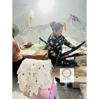 Đầm baby doll thêu