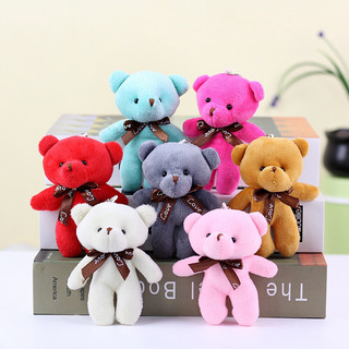 Móc khoá gấu teddy đeo nơ xinh