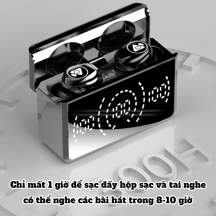 Tai Nghe Nhét Tai M26 Mẫu Mới Bluetooth 5.5, Tích Hợp Micro Đàm Thoại To Rõ, Chống Nước Cao Cấp, Giảm Ồn