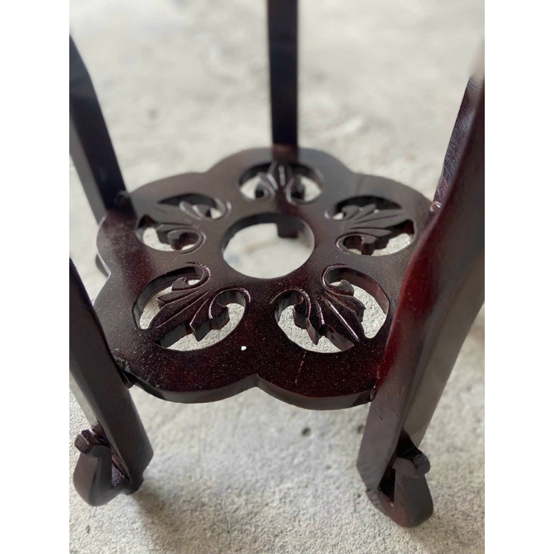 Đôn tròn mặt đá gỗ lim. Mặt 30cm, cao 30,40,50,60,70,80