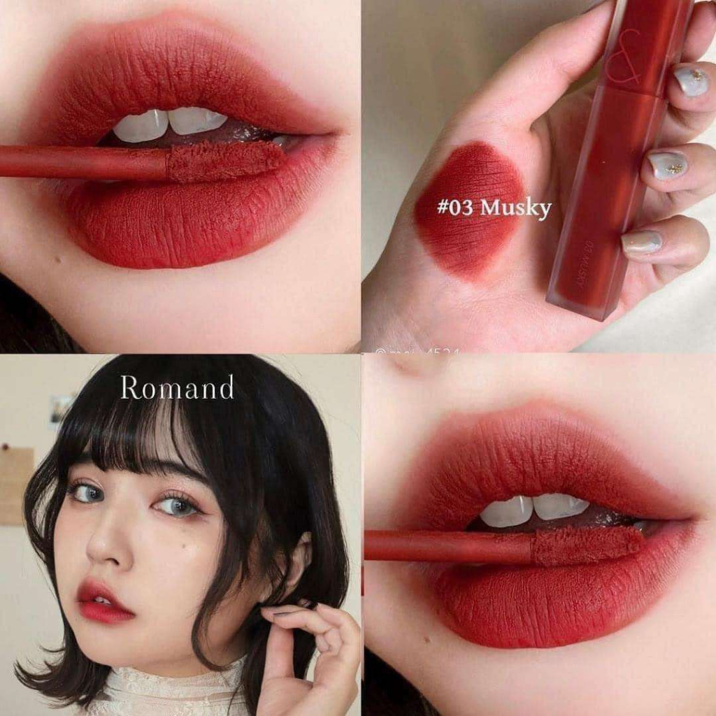 Son kem siêu lì, cho đôi môi mịn mượt Hàn Quốc Romand Blur Fudge Tint 5g