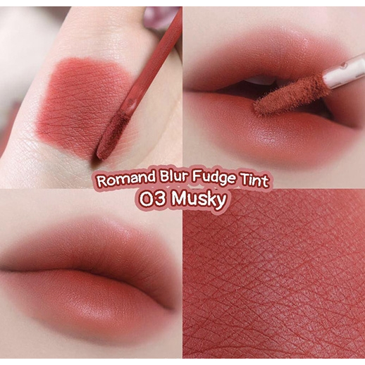 Son kem siêu lì, cho đôi môi mịn mượt Hàn Quốc Romand Blur Fudge Tint 5g