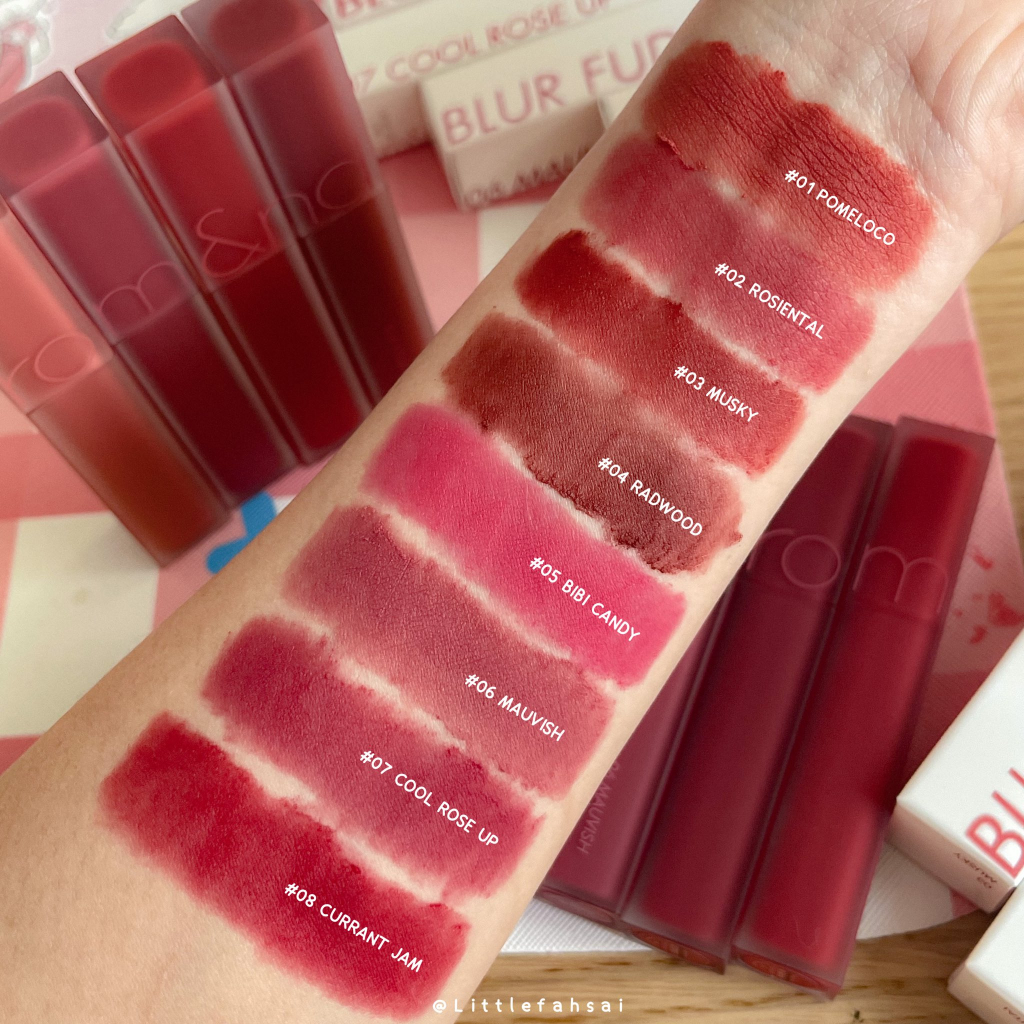 Son kem siêu lì, cho đôi môi mịn mượt Hàn Quốc Romand Blur Fudge Tint 5g