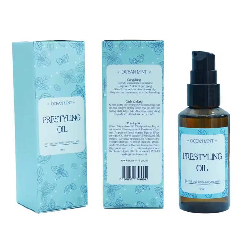 Xịt tạo phồng tóc Ocean Mint Pre Styling Oil