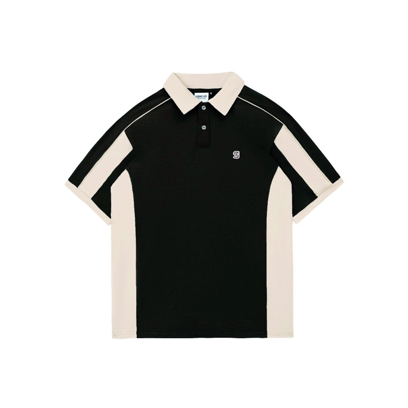 Áo thun Polo Superstar phối khoá kéo chất thun tổ ong unisex thêu chữ, Áo polo nam nữ local brand unisex phong cách GTM