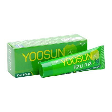 Kem Yoosun Rau Má - Hỗ trợ Giảm Mụn, Thâm Mụn, MờThâm Sẹo, Dưỡng Da, Dịu Mẩn Ngứa, Rôm Sảy (Tuýp 25g) [Chính Hãng]