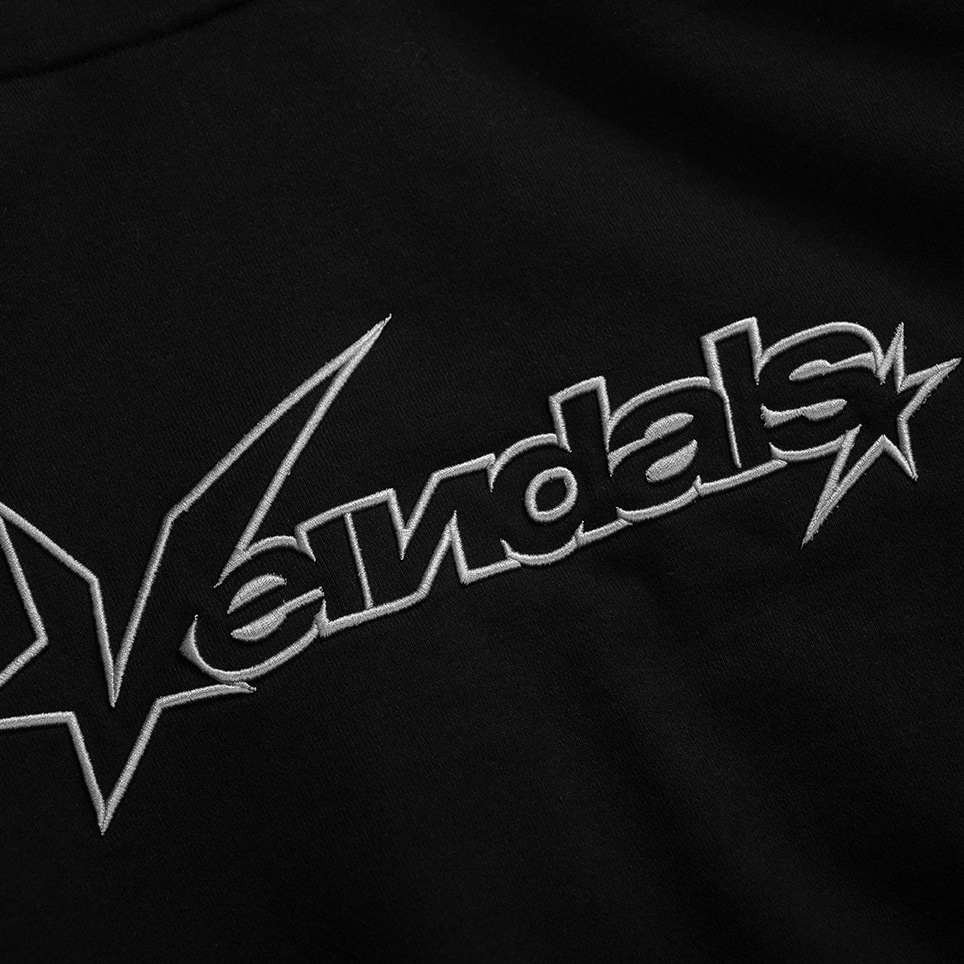 Áo Hoodie Raglan Basic Veindals/ Black