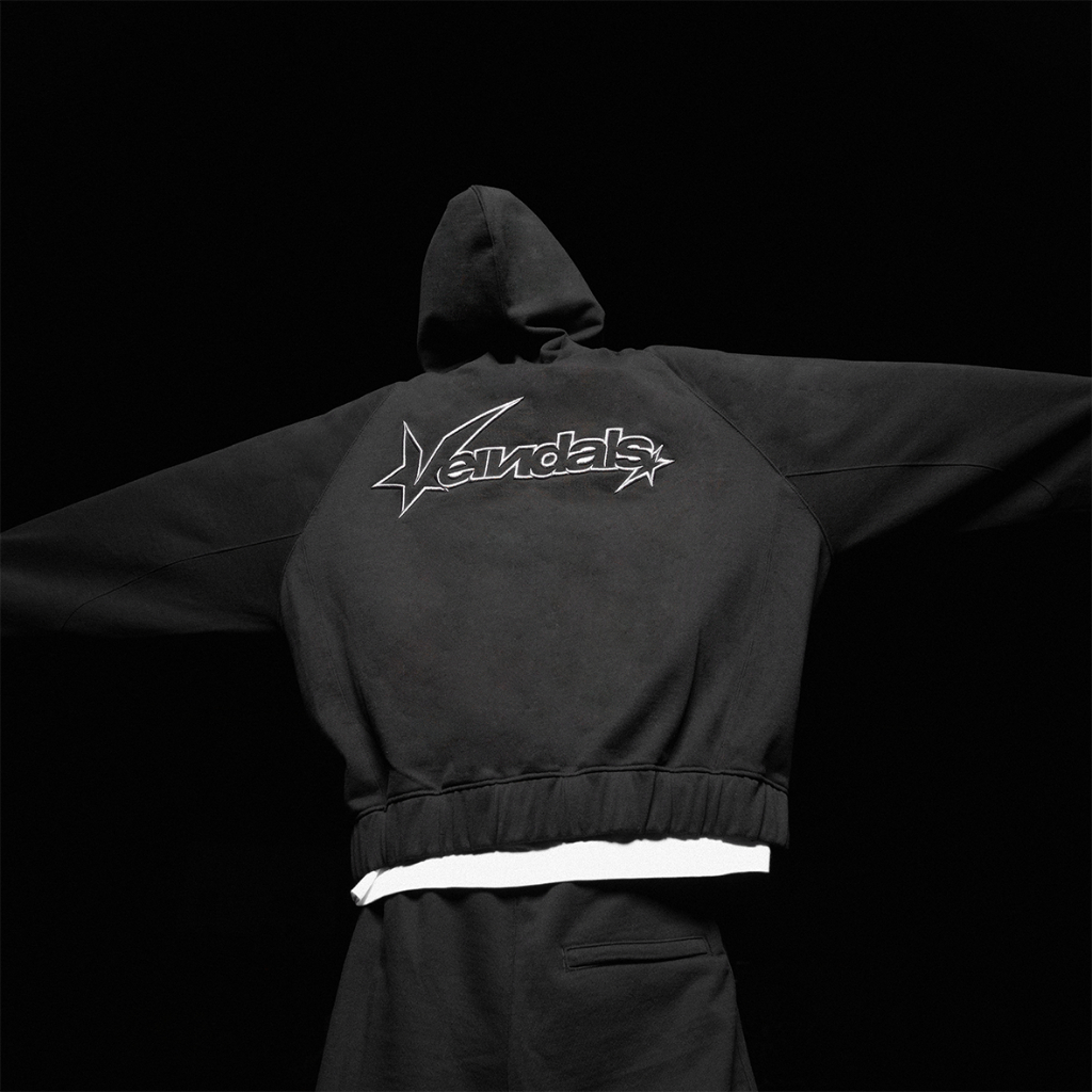 Áo Hoodie Raglan Basic Veindals/ Black