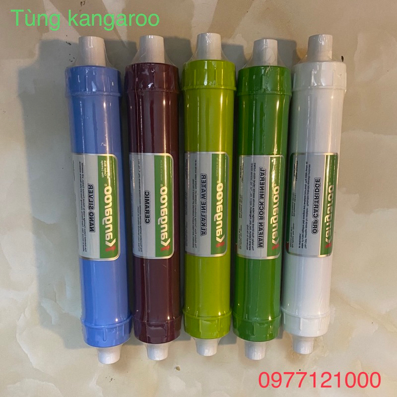 Combo 5 lõi lọc nước 5.6.7.8.9 kangaroo chính hãng