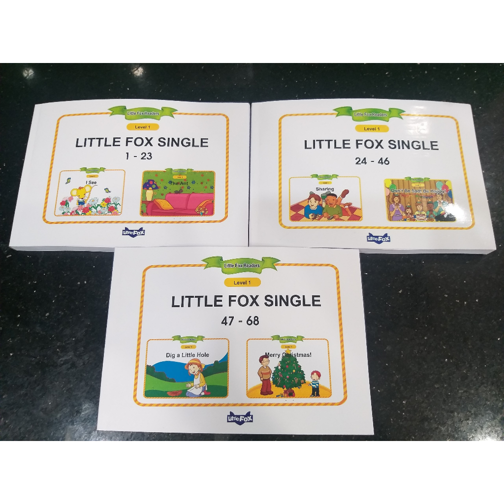 Sách - [TẶNG FILE MP3+VIDEO] Little Fox Single Stories level 1 - in gộp 3 cuốn | BigBuy360 - bigbuy360.vn