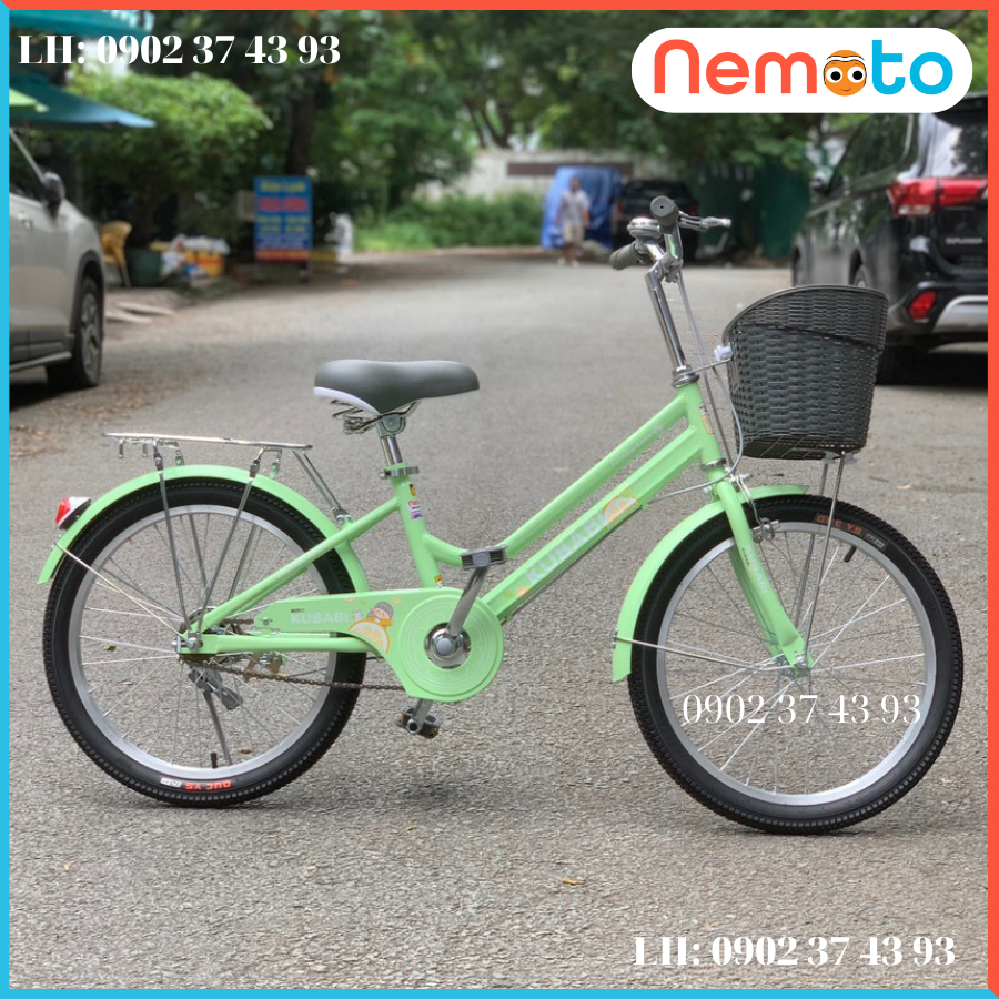 XE ĐẠP NỮ KUBABY 2 GIÓNG CHO BÉ GÁI HƠN 7 TUỔI - 20IN