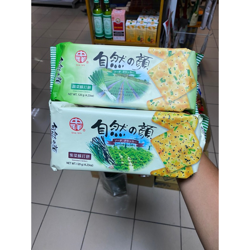BÁNH QUY ĂN KIÊN SODA ĐÀI LOAN VỊ HÀNH VÀ RONG BIỂN