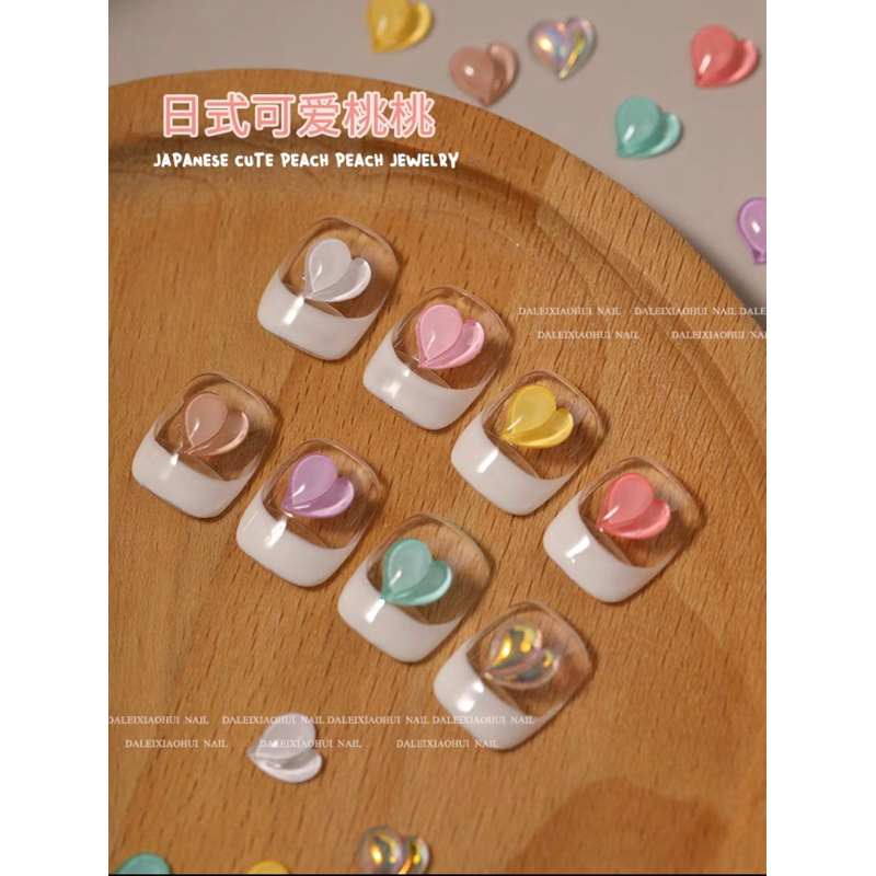 Set Charm Đào trang trí Móng tay