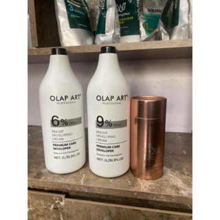 Olap _Dung dịch Oxy Trợ Nhuộm OLAP COLAGEN 2000ml - Đặc Thơm Không Xót_Hương Bạc Hà Chai To Siêu Tiết Kiệm cho Salon