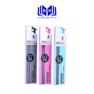 Combo 5 hộp Ruột bút chì bấm 2B Deli - E7003/E7004