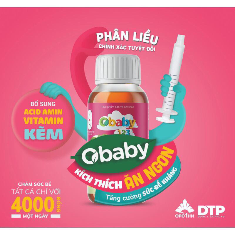 ✳️CHÍNH HÃNG OBABY 123 - Siro Ăn ngon ngủ ngon, tăng hấp thu, tăng cường đề kháng